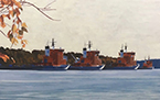 Isbrytarna i Luleå Hamn / Icebreakers in Luleå Harbor, Sweden